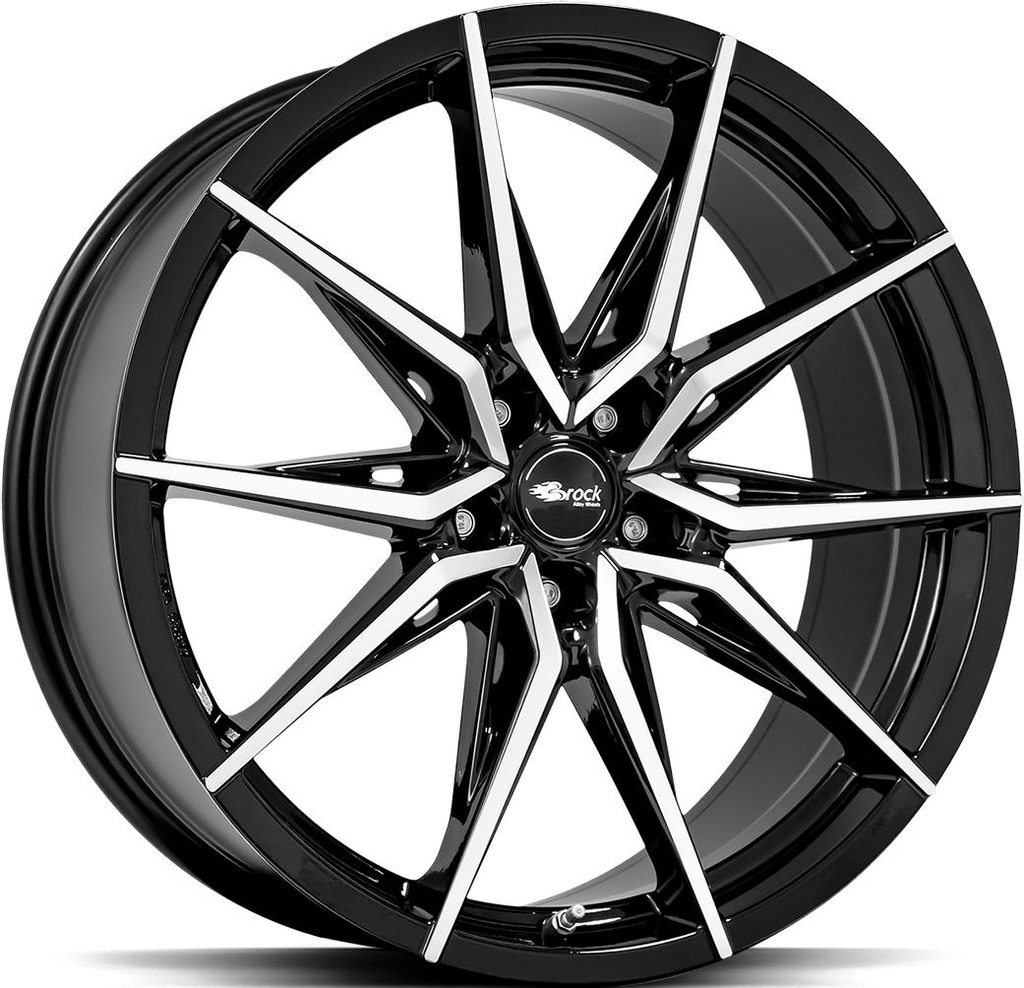 BROCK B42 BLACK FULL POLISH 8.5x20 5/114.3 ET45 CB72.6